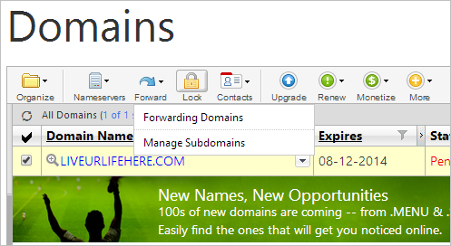 how to make subdomain in godaddy